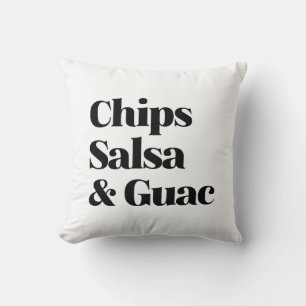 Salsa Chips And Guac Cushion