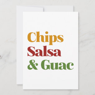 Salsa Chips And Guac Thank You Card