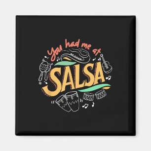 Salsa Dance Love Salsa Dance Dancer Gifts Dancing Magnet