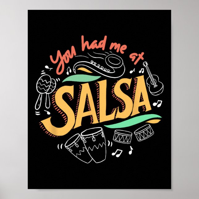 Salsa Dance Love Salsa Dance Dancer Gifts Dancing  Poster (Front)