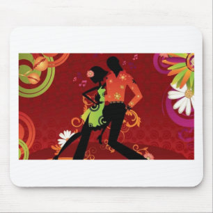Salsa dance mouse mat