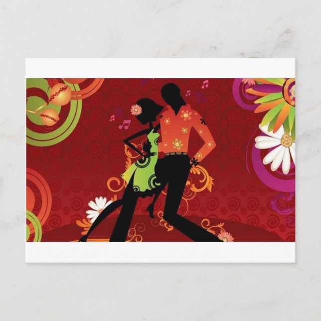 Salsa dance postcard (Front)