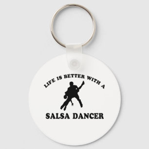 Salsa Dancer Designs Key Ring