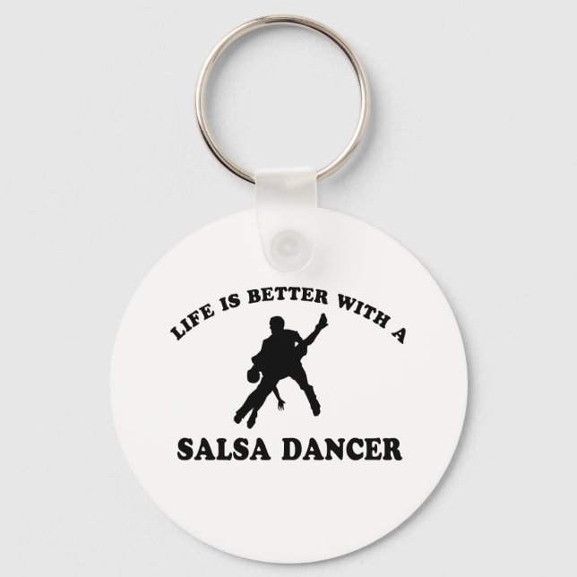 Salsa Dancer Designs Key Ring (Front)