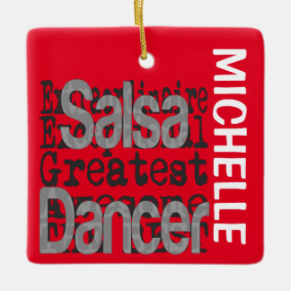 Salsa Dancer Extraordinaire CUSTOM Ceramic Ornament