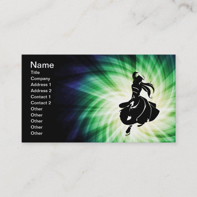 Salsa Dancer Gift Business Card (Front)