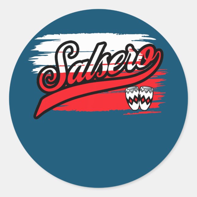 Salsa Dancer Salsero Poland Salsero Polska Salsa  Classic Round Sticker (Front)