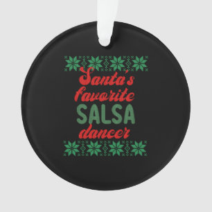 Salsa Dancer Ugly Christmas Christmas Gift Ornament