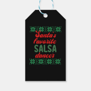 Salsa Dancer Ugly Christmas Christmas Gift Tags