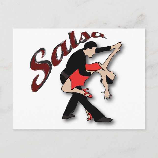 Salsa Dancers Postcard (Front)