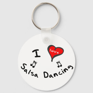 Salsa Dancing Gifts - I Heart Salsa Dancing Key Ring