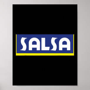 Salsa Dancing Music Food Puerto Rican Goya Latin C Poster
