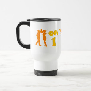 Salsa Dancing On One Silhouettes Steel Travel Mug