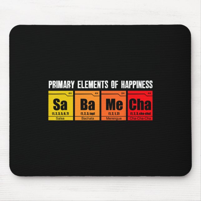 Salsa Dancing Salsa Bachata Merengue Dancer Dance  Mouse Mat (Front)