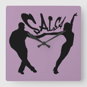 SALSA DANCING SALSERO AND SALSERA clock