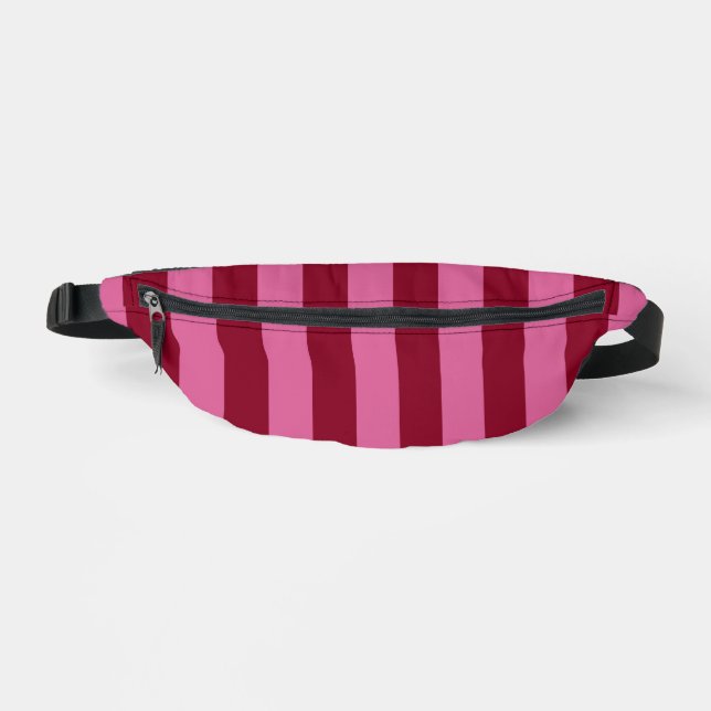 Salsa Flamingo Pink Stripe Bum Bags (Front)