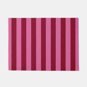 Salsa Flamingo Pink Stripe Doormat