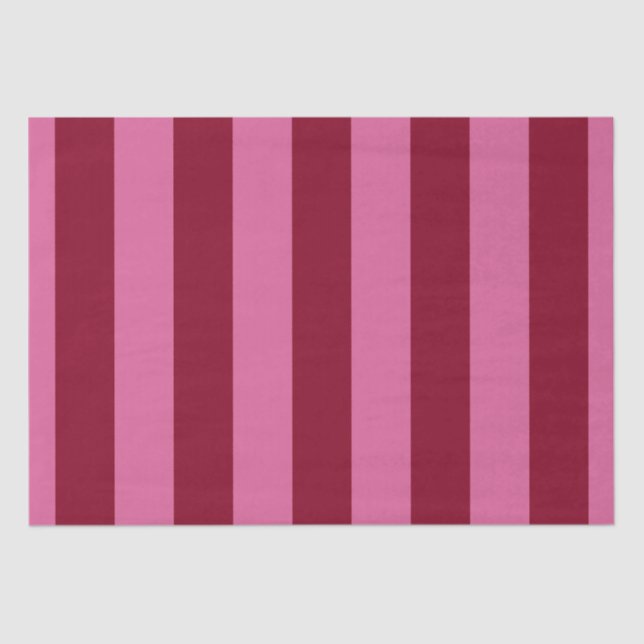 Salsa Flamingo Pink Stripe Tissue Paper (Front)