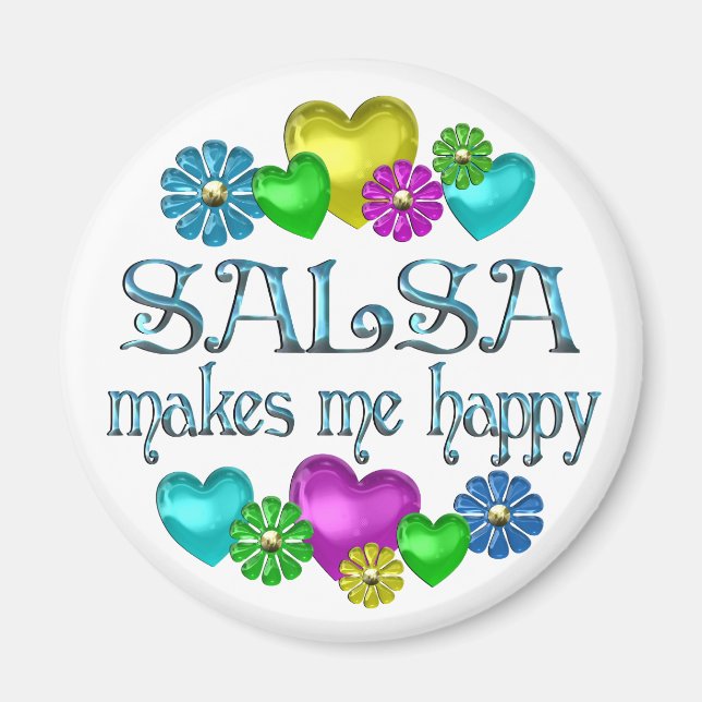 Salsa Happiness Magnet (Front)
