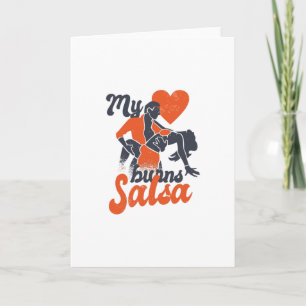 Salsa heart card