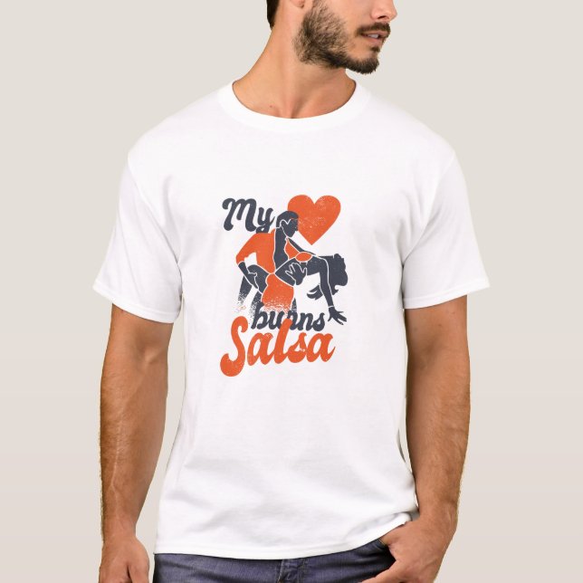 Salsa heart T-Shirt (Front)