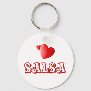 Salsa Hearts Key Ring