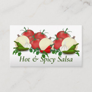 Salsa Hot Peppers Business Card