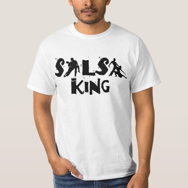 SALSA KING T-shirt - For salsa dance lovers (Front)