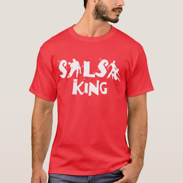 SALSA KING T-shirt - For salsa dance lovers (Front)