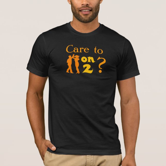 Salsa On Two Dancing Silhouettes Customisable T-Shirt (Front)