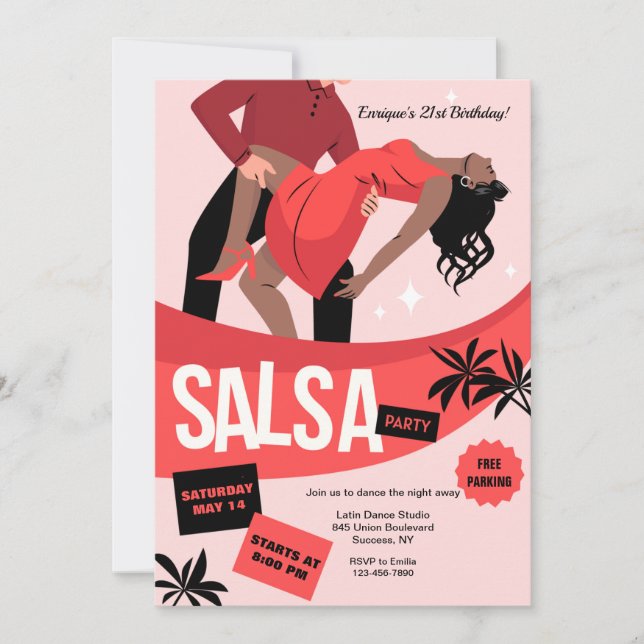 Salsa Party Invitation (Front)