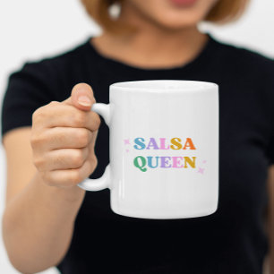 Salsa queen retro modern colourful cute Mug
