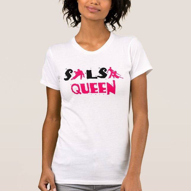 SALSA QUEEN T-shirt - For salsa dance lovers (Front)