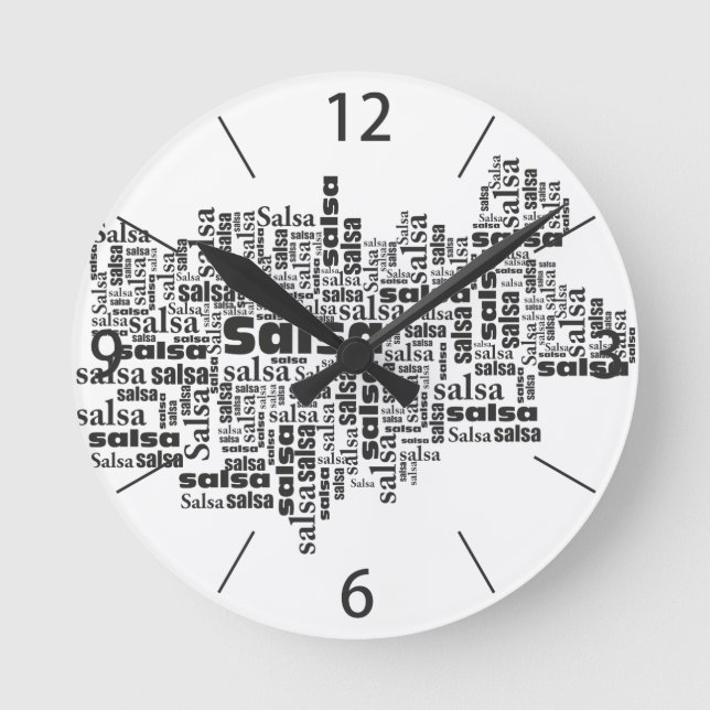 salsa round clock (Front)