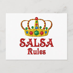 SALSA RULES POSTCARD