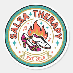 Salsa Therapy Dance Lover Sticker
