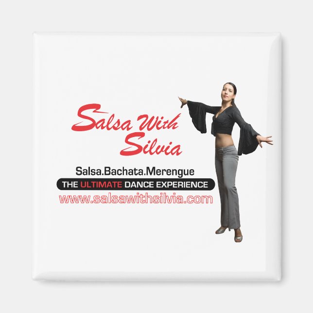 Salsa With Silvia Magnet (Front)