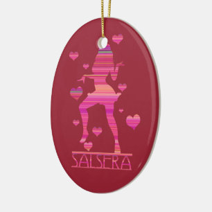 SALSERA - HOT DANCING GIRL CERAMIC TREE DECORATION
