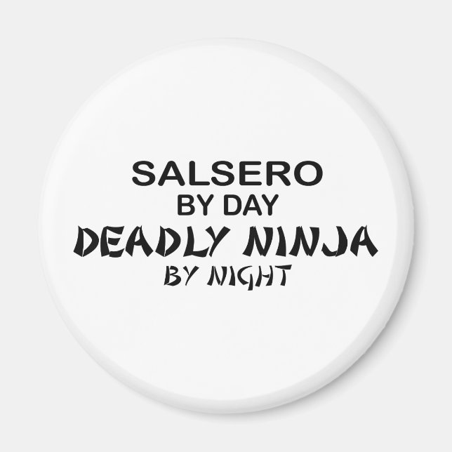 Salsero Deadly Ninja by Night Magnet (Front)