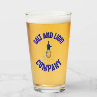 Salt and Light Company drinking glass