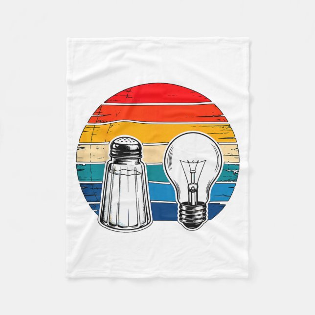 Salt And Light Retro Christian  Fleece Blanket (Front)