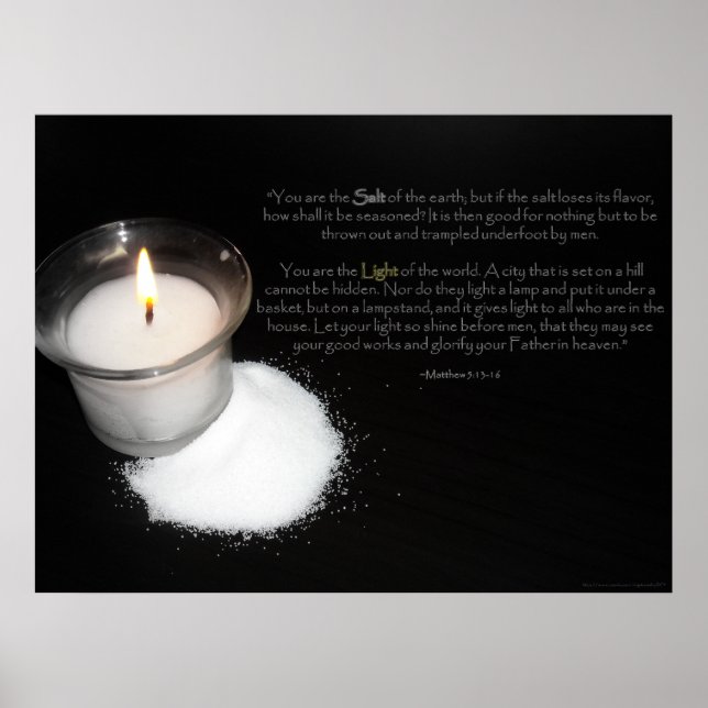 Salt and Light Scripture Poster (Front)