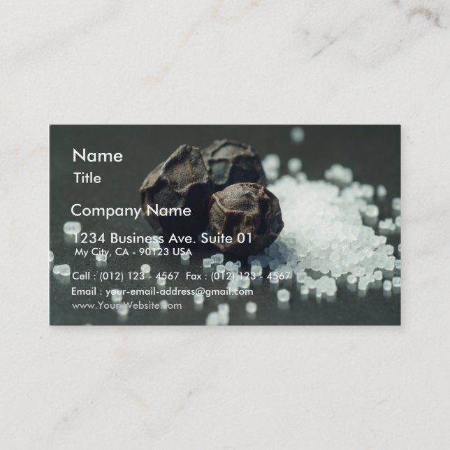 Salt And Pepper Business Card (Front)