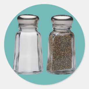 Salt and Pepper Classic Round Sticker