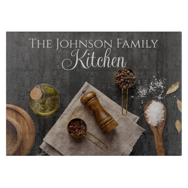 Salt and Pepper Cutting Board (Front)