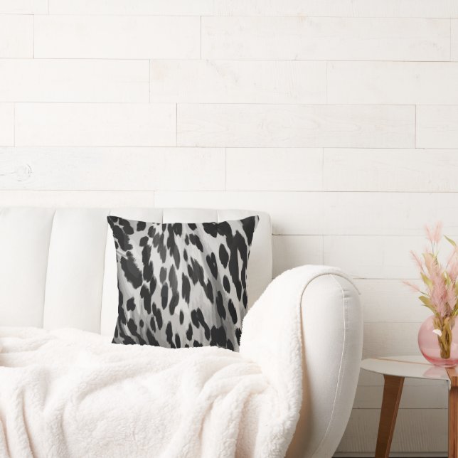 Salt and Pepper Hide Cushion (Couch)