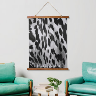 Salt and Pepper Hide Hanging Tapestry