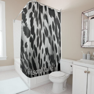 Salt and Pepper Hide Shower Curtain