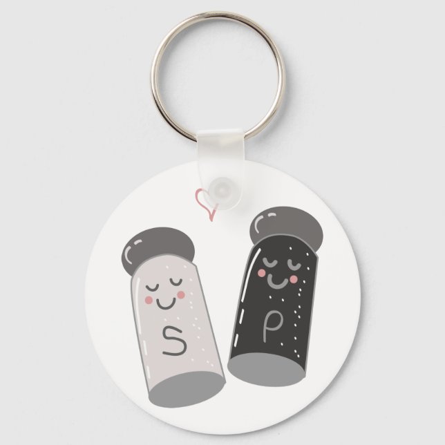 Salt And Pepper Key Ring (Front)