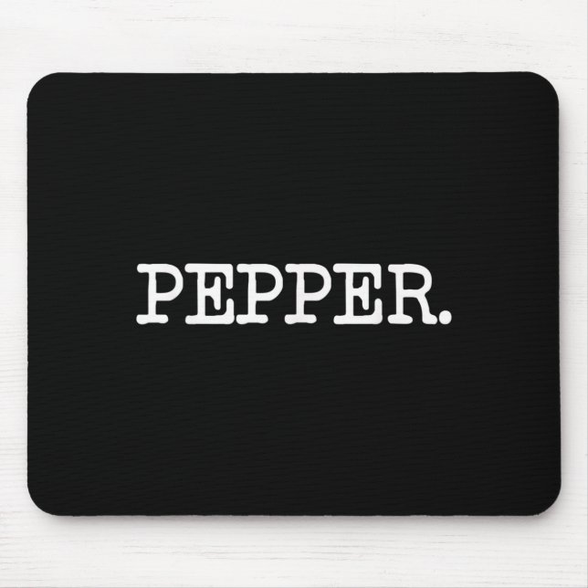 Salt and PEPPER Shaker Funny Matching Halloween Mouse Mat (Front)